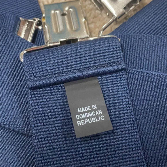 NWOT Carhartt Mens Standard Utility Navy Blue Suspenders - Picture 6 of 10